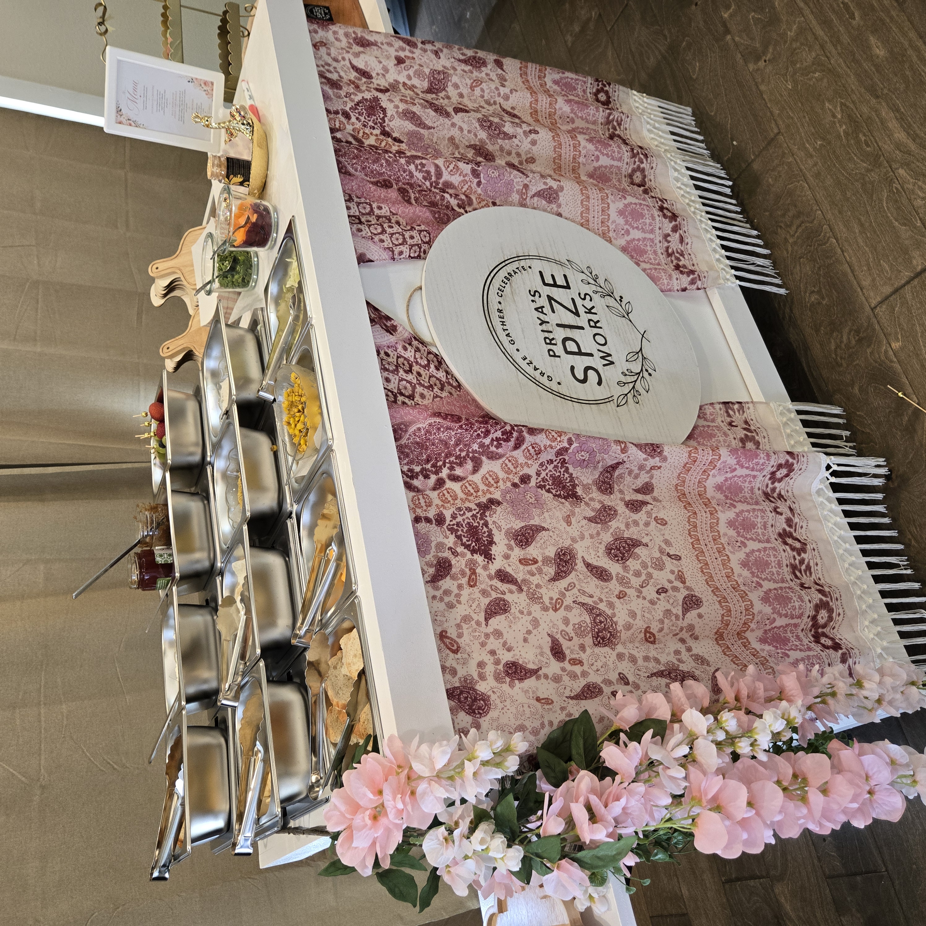 Priya's Spize Works at the Luxury Micro-Wedding Venue Open House, The Penrose House